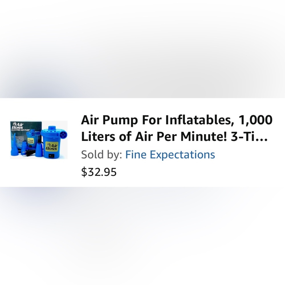 Portable Electric AIR Pump Fast Fill 1000 LPM Inflator Deflator - Picture 2 of 2